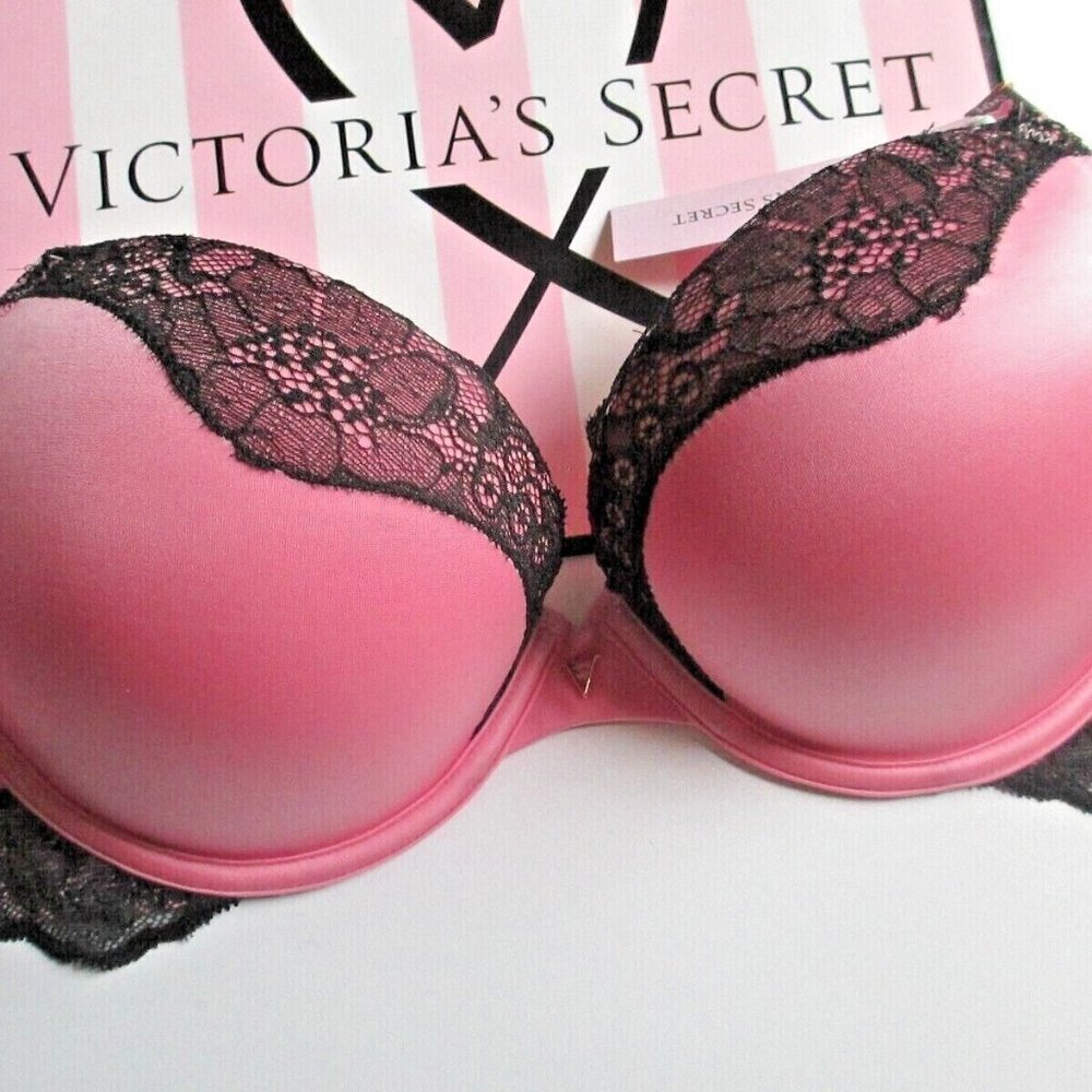 VICTORIA'S SECRET VERY SEXY Push-Up Bra Pink Black